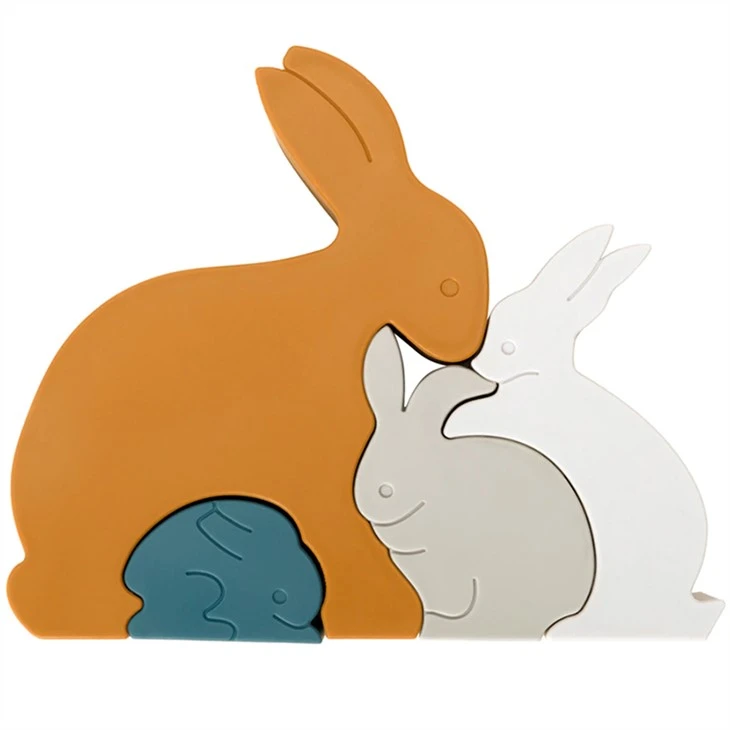 food grade silicone baby puzzle  toys